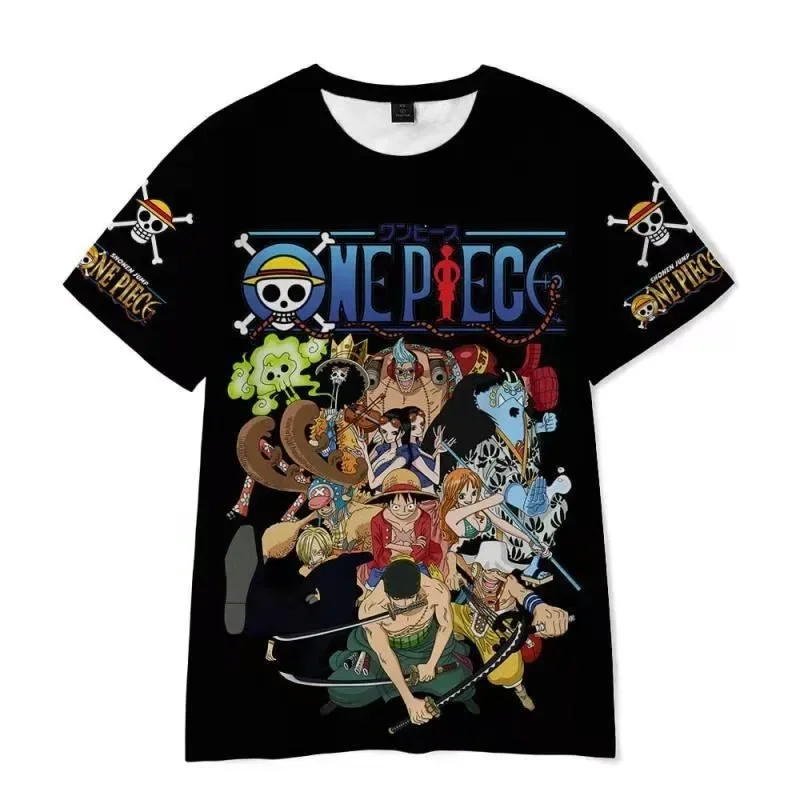T-shirt de sport une pièce pour enfants, imprimé Luffy Red Hawk, respirant, à manches courtes, pour garçons, course à pied et entraînement, été