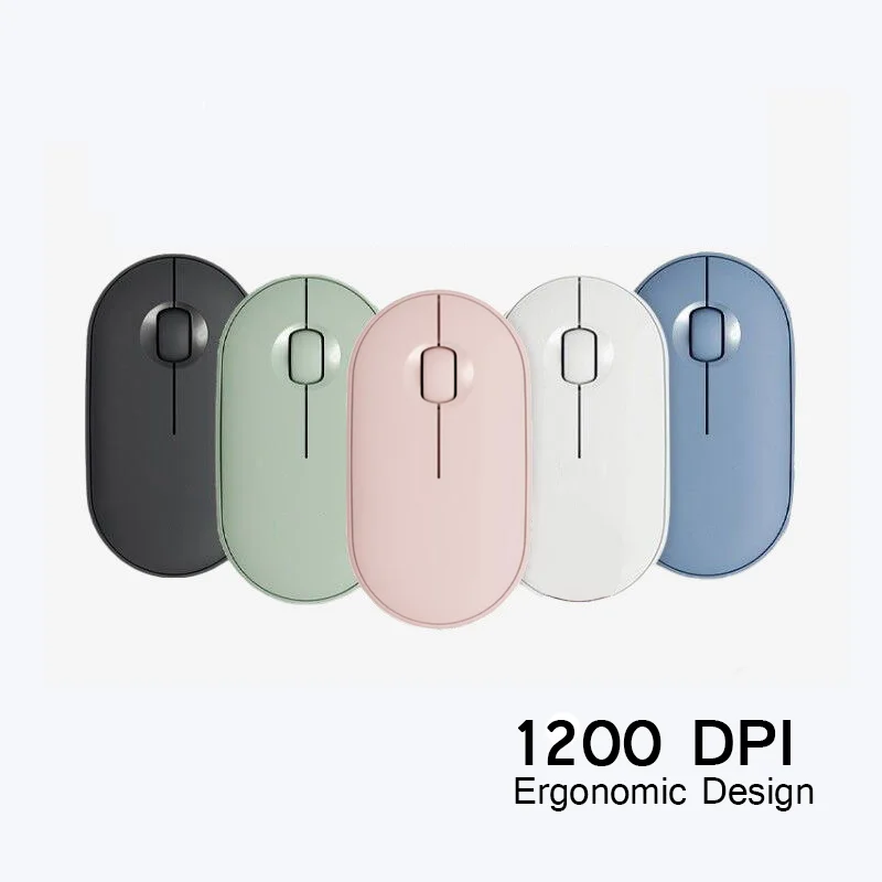 Wireless 2.4G Bluetooth Slient Mouse  Long Battery Life Portability Mause Multiple Colors For Comptuer And Laptop Use To Office