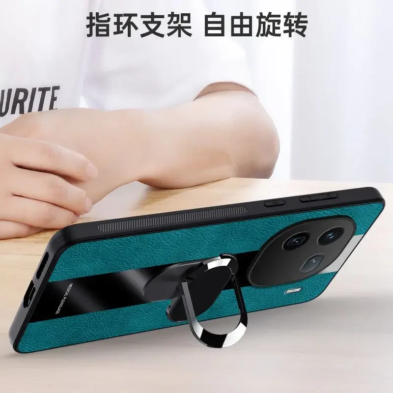 

Case For OPPO Reno 14 Pro Fashion Leather Business Style Skin-friendly Back CoverFor OPPO Reno 14 Pro 5G Shockproof BumperFunda