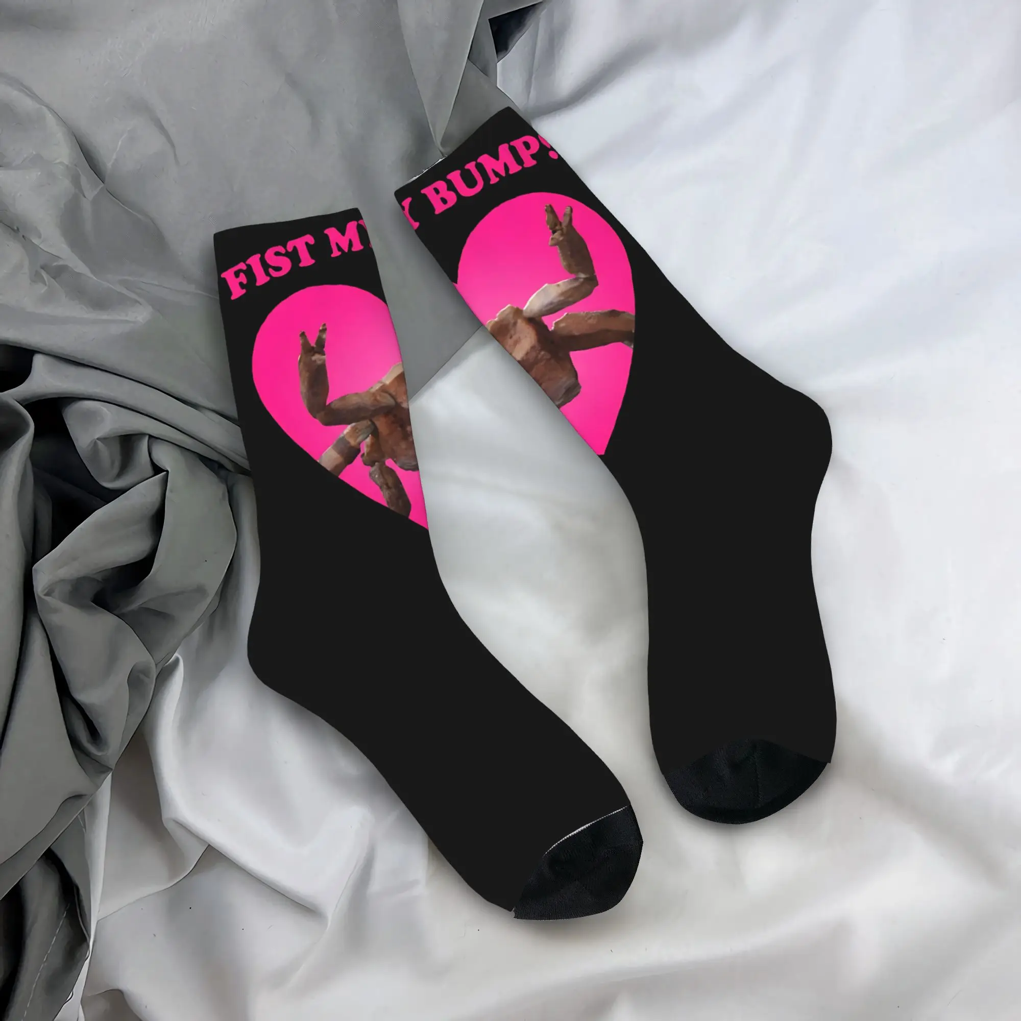 

Amaze Fist My Bump Project Hail Mary Socks Gothic Stockings Autumn Non Slip Women Men Socks Soft Breathable Custom Cycling Socks