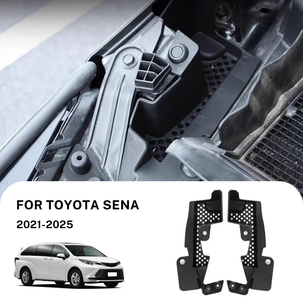 For Toyota Sienna 2021 2022 2023 2024 2025 Windshield Hood Side Leak Proof Cover Guard Engine Bay Protection Car Accessories