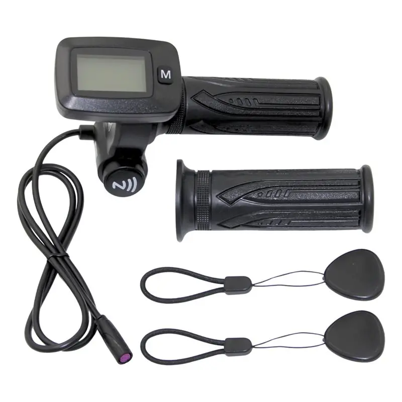 

Dropship-48V Electric Bike Throttle Grip LCD Display M Gear Button Grip With Switch For Tuttio Soleil01 Electric Mini Bike