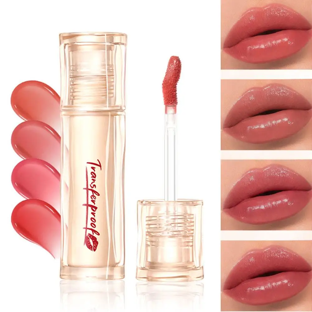 방수 경량 립글로스 Transferproof 모이스춰 라이징 립 색조 메이크업 Shui Guang Lip Glaze Glazed Shine Liquid Lipstick