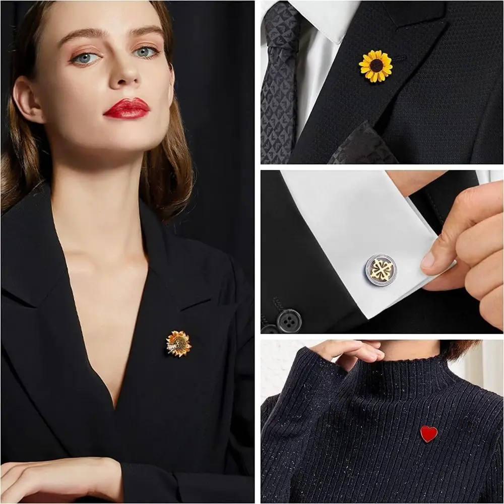 80 مجموعات دبوس معدني فراشة مخلب قفل آلية نصف مقبض دائري المطاط دبوس ظهورهم سهلة الاستخدام آمنة المشبك بروش دعم