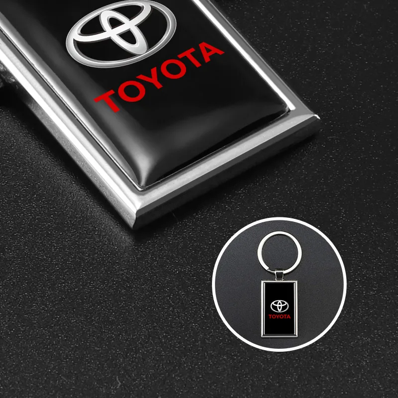 1 قطعة سبائك الزنك سيارة كيرينغ السيارات شعار المفاتيح قلادة الديكور لتويوتا فورتشنر هايلاندر مارك-X ميراي هليكس بيكانتو TRD #3