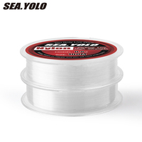 Sea.Yolo 100m Imported Strong Crystal Nylon Fishing Line Transparent Level Main Line Sub-line Japan Line Fishing Accessories