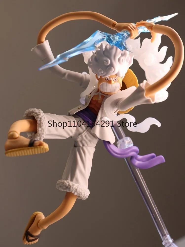 In Voorraad Originele Bandai S.H.Figuarts S.H.Figuarts Anime Monkey D Luffy Gear 5 Nika Een Stuk Action Figure Pvc Model Speelgoed Geschenken