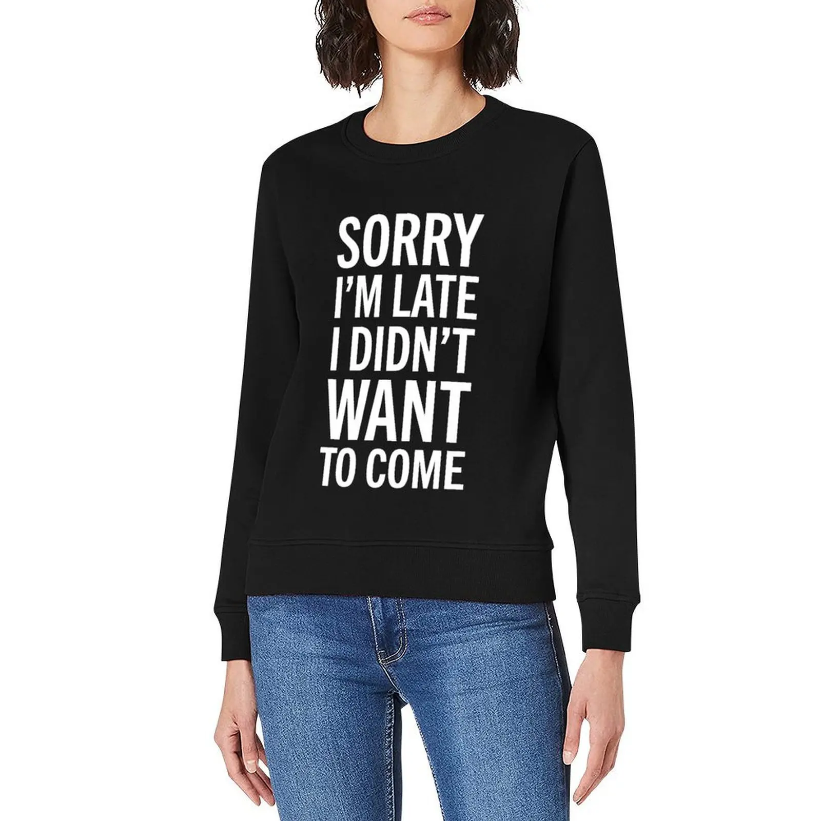 آسف لقد تأخرت لم أريد أن أتي البلوز ملابس رجالي ملابس الخريف الرجال ارتداء الملابس للرجال البلوز الرجالي