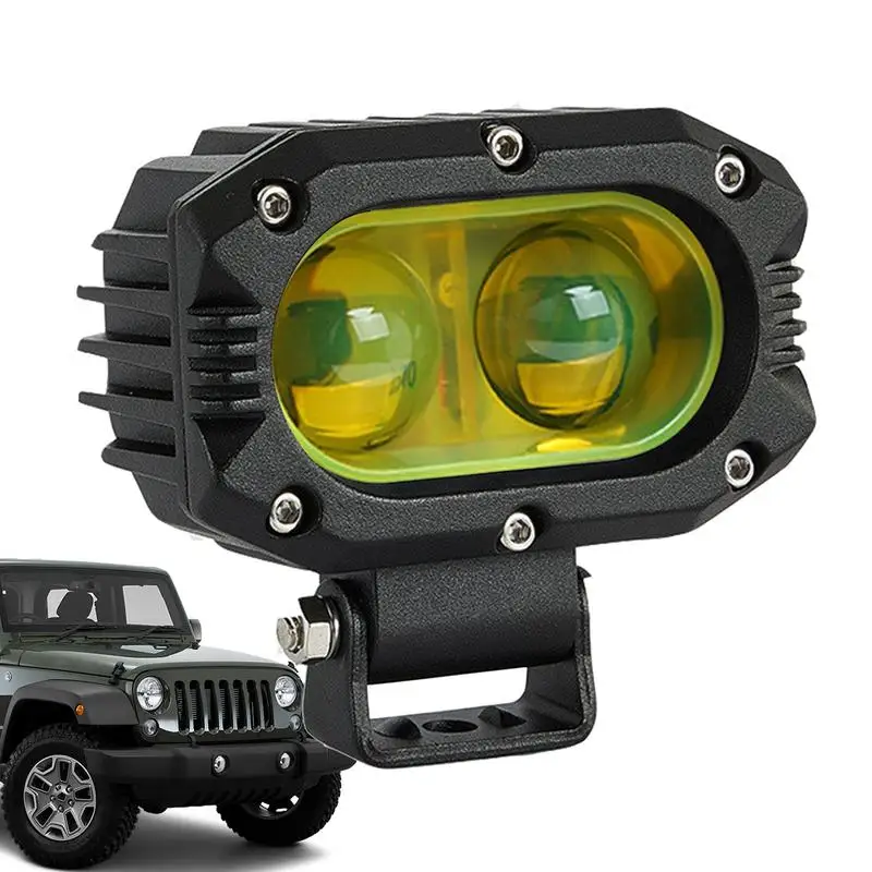 Motorcycle Fog Lights Adjustable Waterproof LED Auxiliary Lights Sturdy Dustproof Shockproof Fog Lights for Agricultural