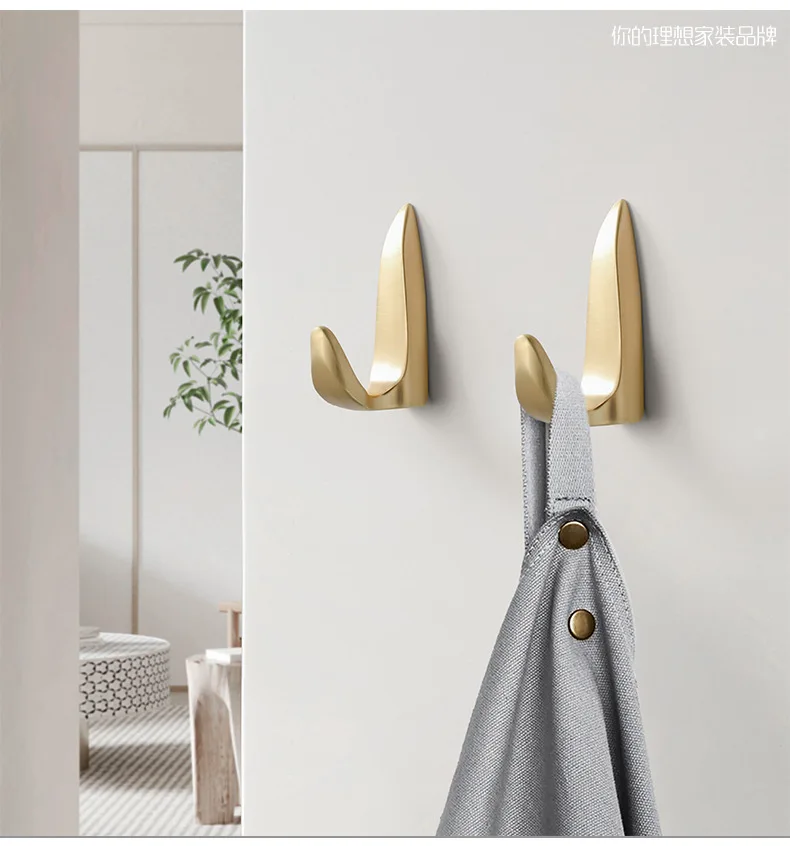 WV Moderne Wand Hängende Kleidung Haken Schlafzimmer Robe Haken Wohnzimmer Parlor Mantel Haken Schlafzimmer Robe Haken Handtuch Haken Bad Zubehör badezimmerzubehör badezimmer haken küchen schrank aufbewahrung kleiderbü – Detail 34