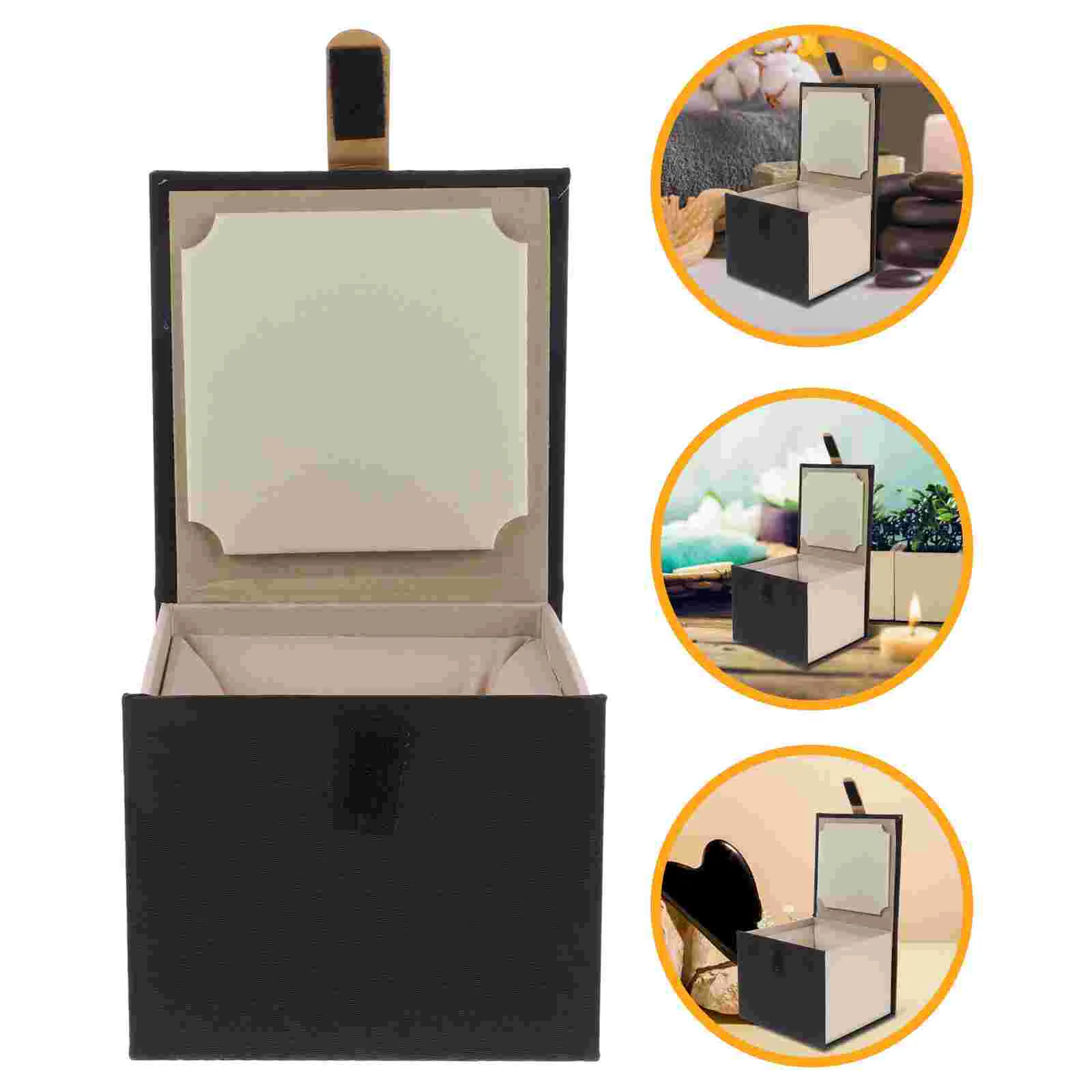 

Ring Comb Gift Box Small Square Bag Boxes with Lids Jewelry Necklace Holder Paper Case Container Vintage Groomsmen