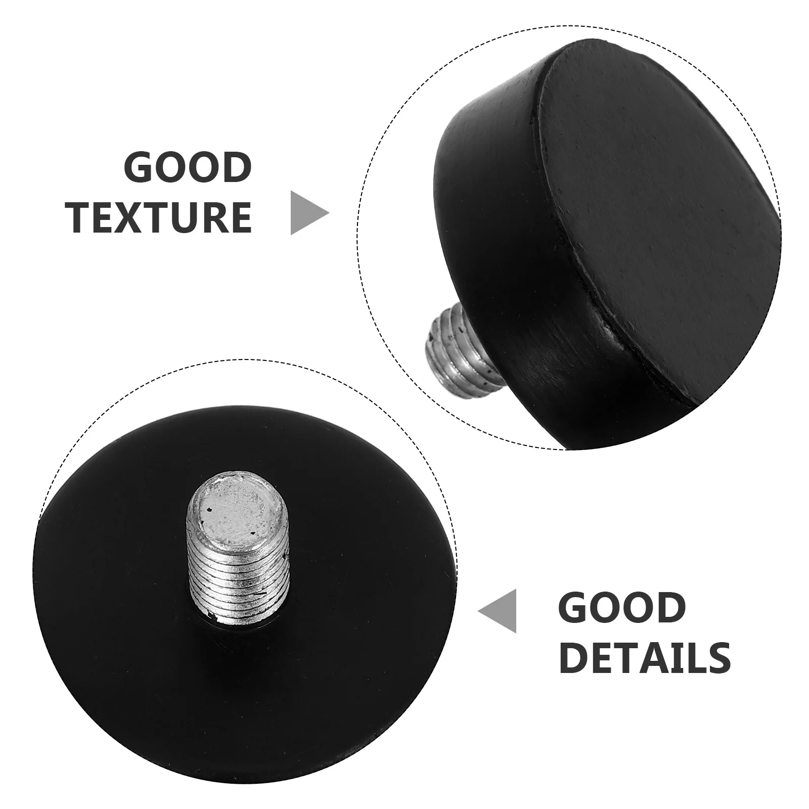 8pcs Adjustable Leveling Feet M10X42 Heavy Duty Rubber Vibration Mounts For Table Machine Workbench Shock Absorbing Pads