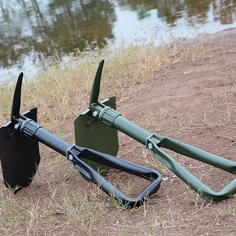 

Industrial Grade Ultralight High Quality Foldable Camping Shovel Carbon Steel Metal Shovel for Outdoor Adventures