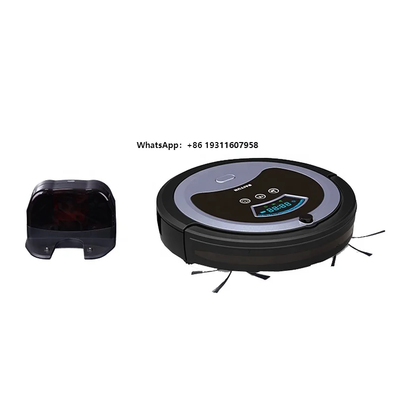 

New Entry Level Small Size Automatic Robotic Cleaner Fast Charge Wireless Mobile Power Phone Charger Smart Vacuum Cleaning Robot
