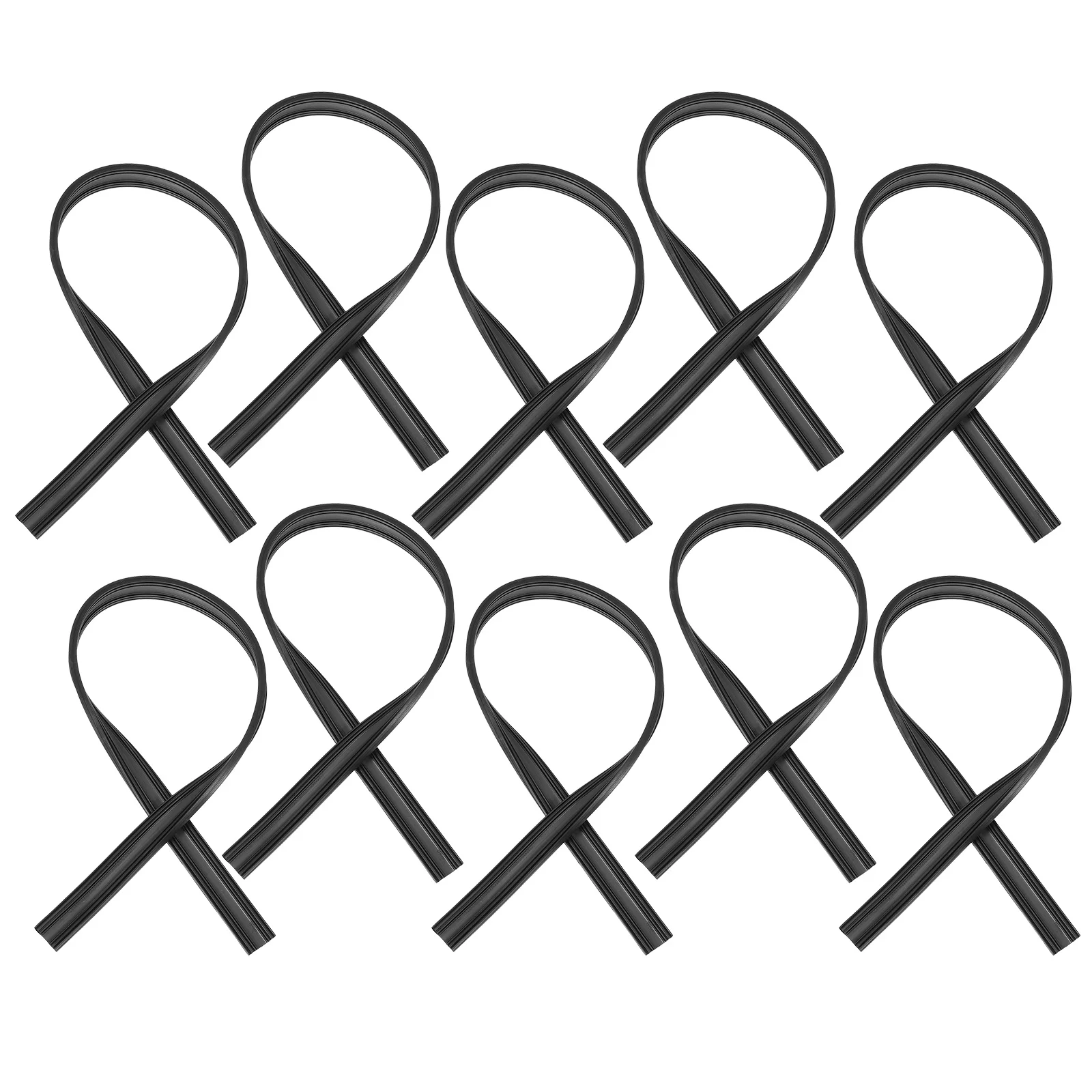 

10Pcs Universal Wiper Blades Refills Carbon-Infused Rubber Strip for Car Windscreen Clear View Wear-Resistant Easy Install