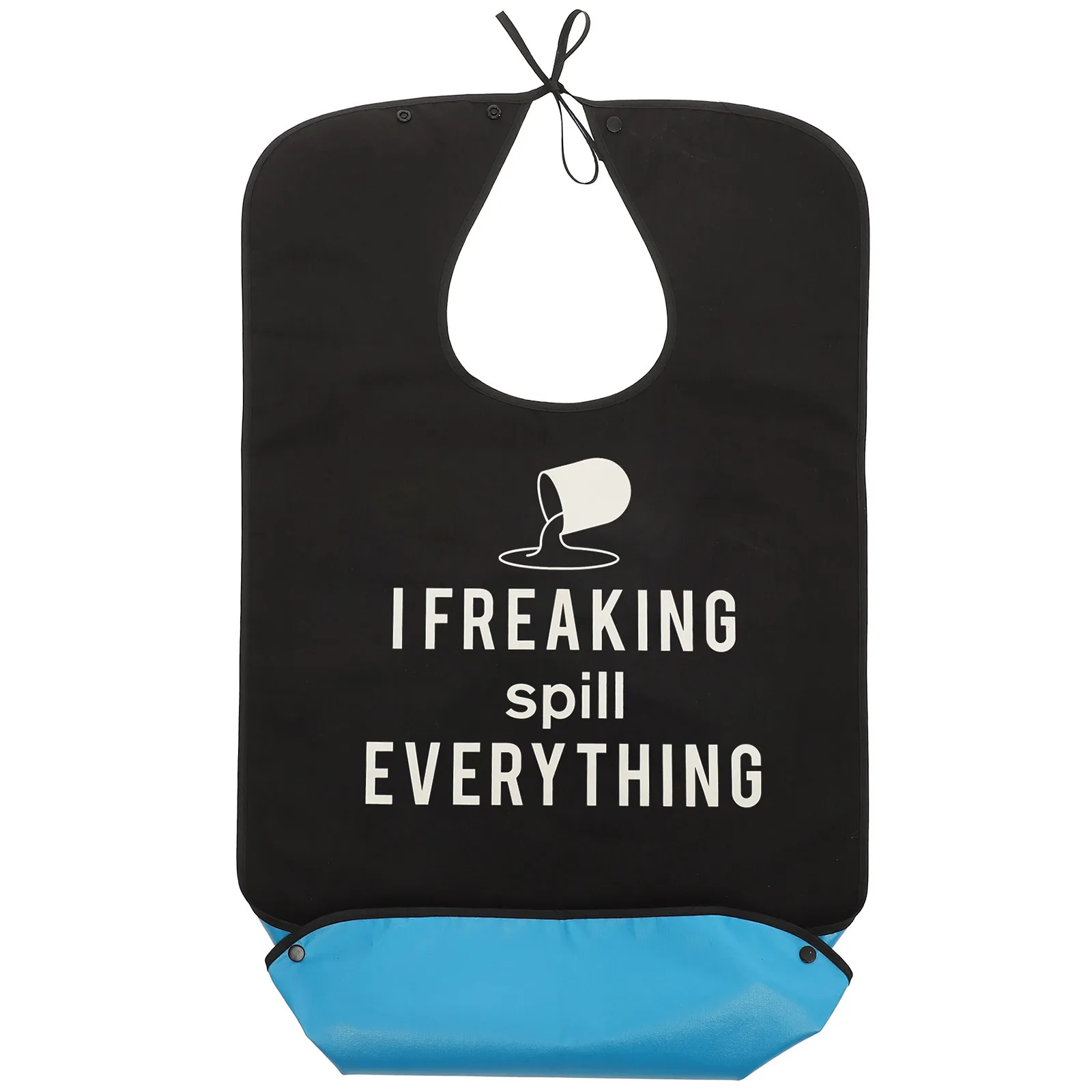 

Funny Adult Bib Waterproof Wear-Resistant Clothing Protector Delicate Elderly Apron Reusable Adjustable Design