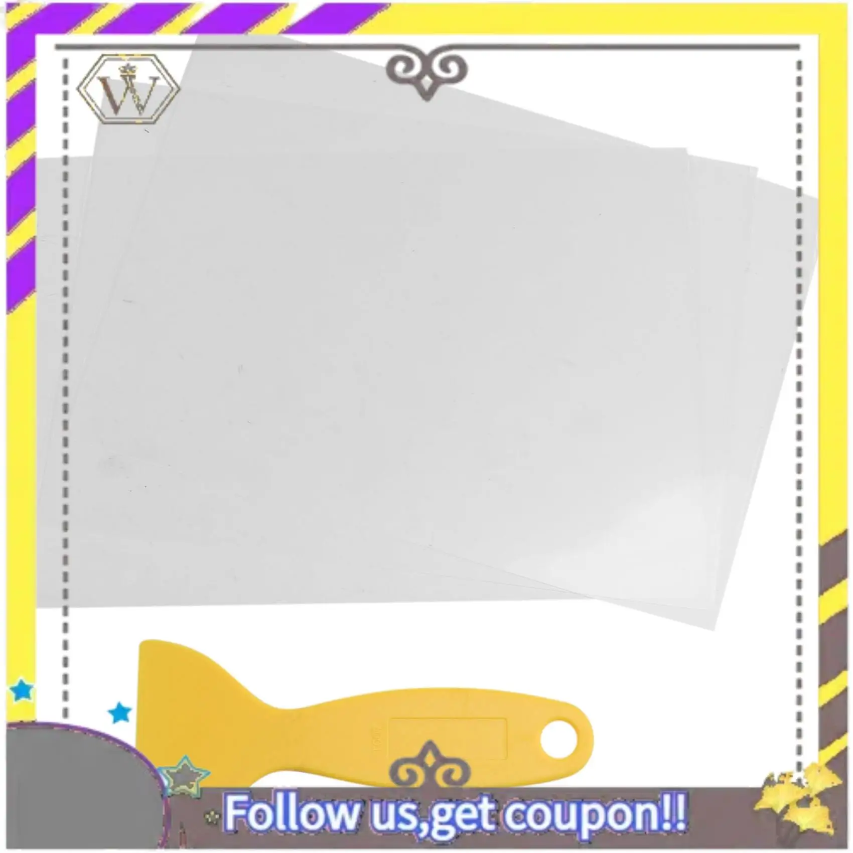 New 3Pcs FEP Release Film 200X140X0.15 Mm For UV 3D Printers, LCD SLA Resin, With 1Pc Replacement Plastic Spatula