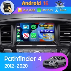 Android 16 Carplay Auto For Nissan Pathfinder 4 R52 2012 - 2020 Car Radio GPS Multimedia DSP Video Player Head Unit 2 Din Stereo