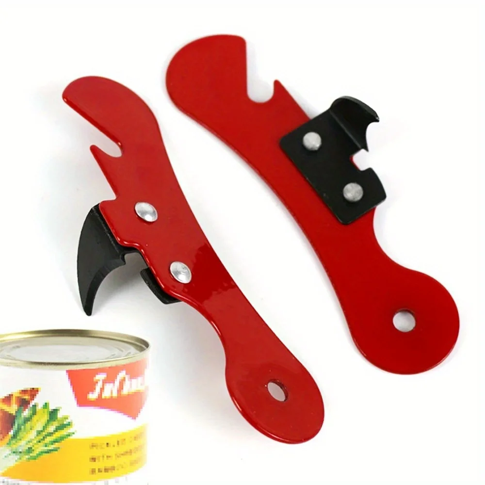1pc Multifunctional Bottle Opener Stainless Steel Safety Side Cut Manual Can Opener Ergonomic Can Opener Wine Accessories
