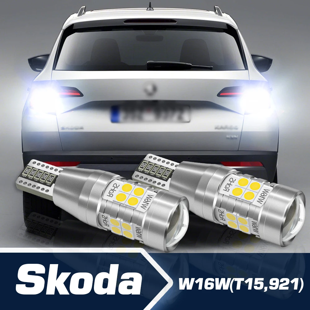 

Reverse Light 2pcs LED Backup Bulb Canbus W16W T15 For Skoda Karoq Superb MK2 VW Touran Beetle CC EOS Routan Sharan Tiguan