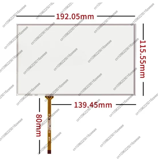 8-inch 5-wire industrial touch resistive screen st-08001 st-08006