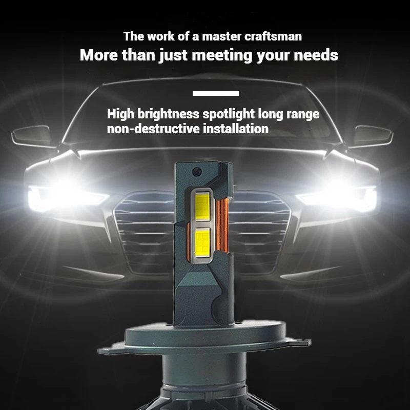 

LED car laser headlights h1 bulb h7 ultra bright h4 near and far one 9005 modified 9012 headlights h11 strong light