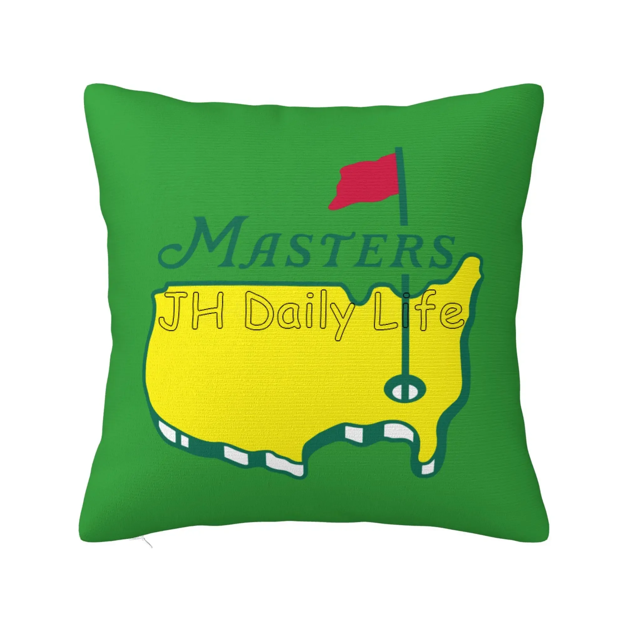 Masters Golf Sports Tournament PGA Pillow Cover Pillowsase 18x18inch Cushion Cover Home Office Decorative for Sofa Couch Bedroom