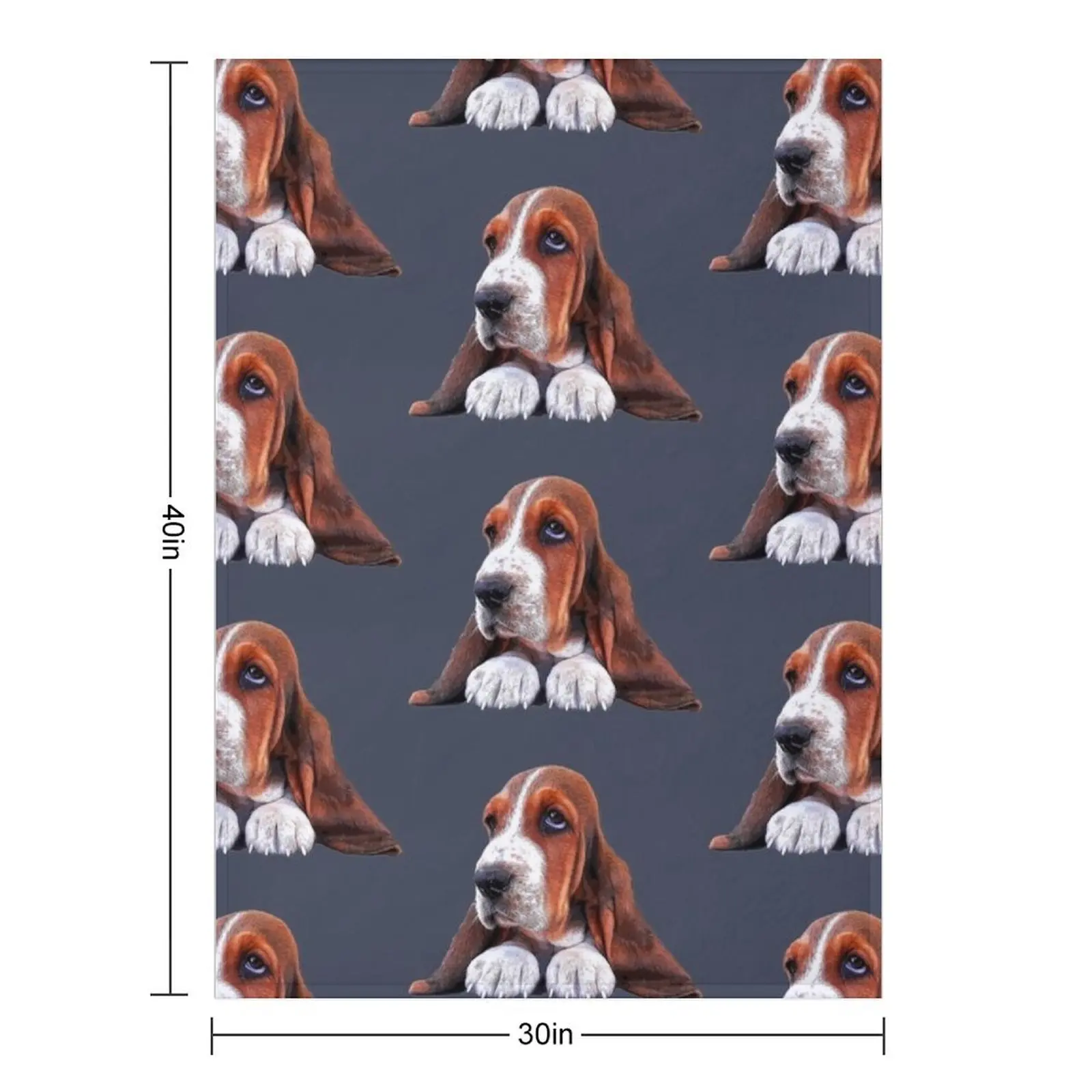 Basset Hound Puppy Dog Throw Blanket Weighted Loose Luxury Thicken Furrys Blankets