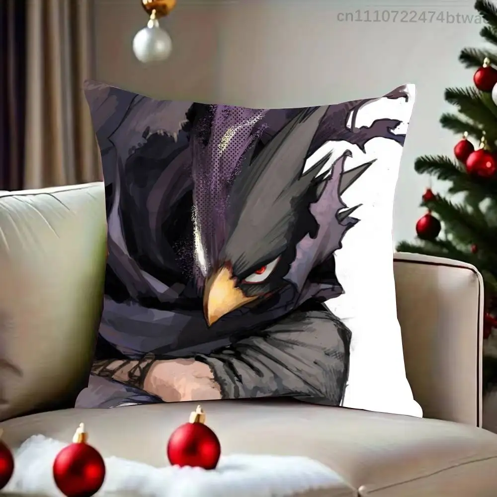 MHA T-Tokoyami Fumikage Pillow Case For Living Room Bedroom Hotel Pattern Printed Cushion Cover Decorations and Protector
