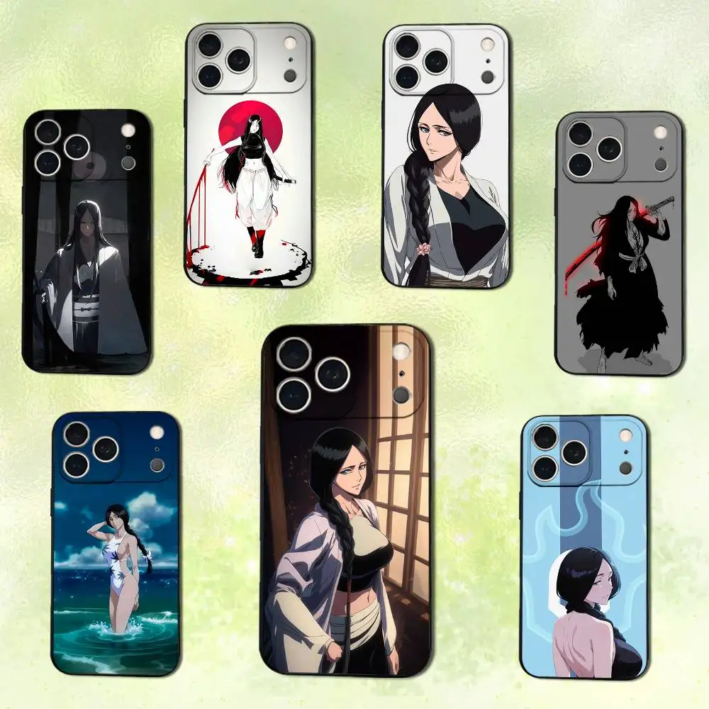 حافظة هاتف B-Bleach U-Unohana R-Retsu لهاتف iPhone 14,13,17,12,11,16,15,Plus,Pro Max,XS,X,XR,SE,Mini,Soft غطاء أسود من السيليكون #1