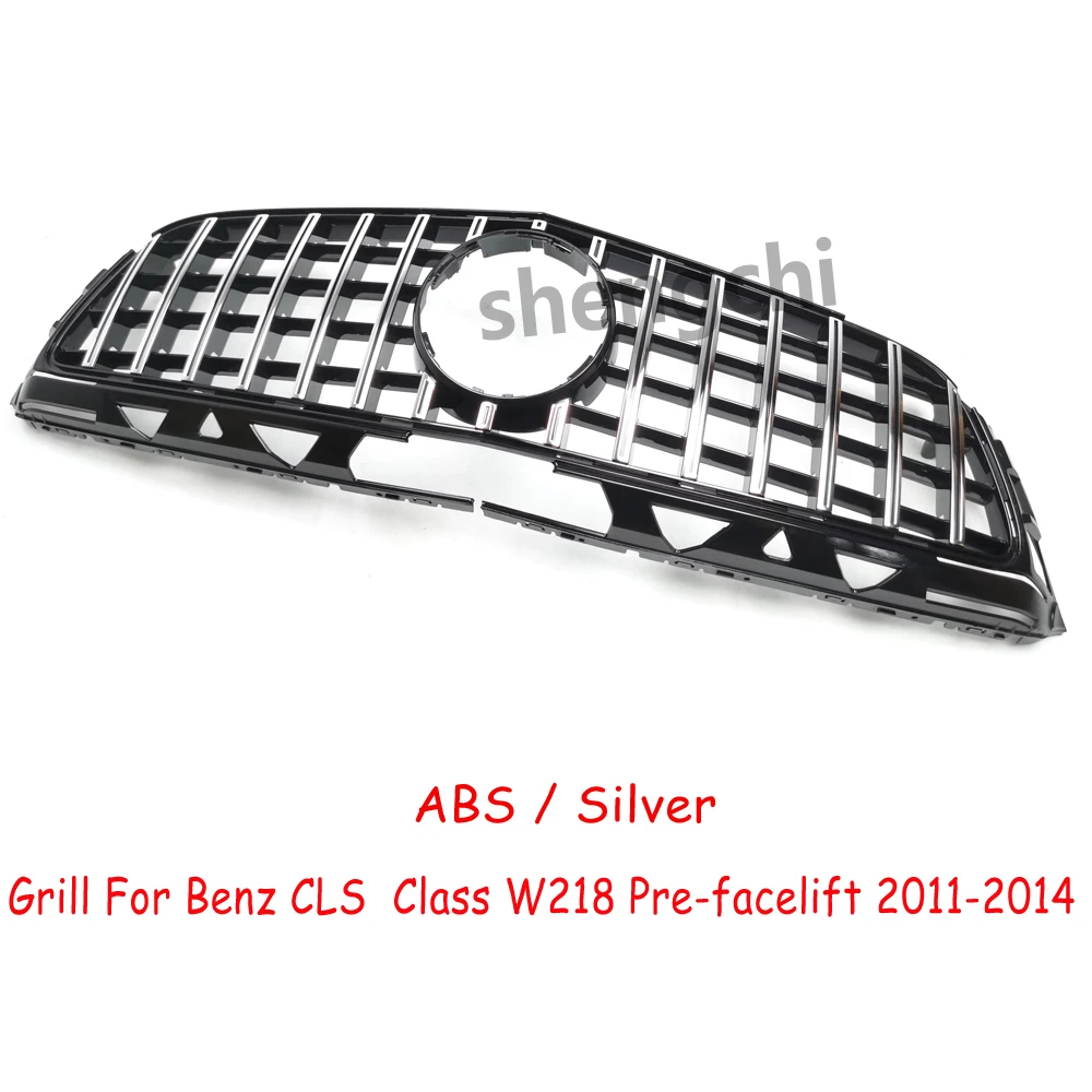 CLS W218 GT Style Front Bumper Grilles For Mercedes Benz CLS W218 C218 CLS300 CLS350 CLS400 CLS500 Racing Grill 2011-2018