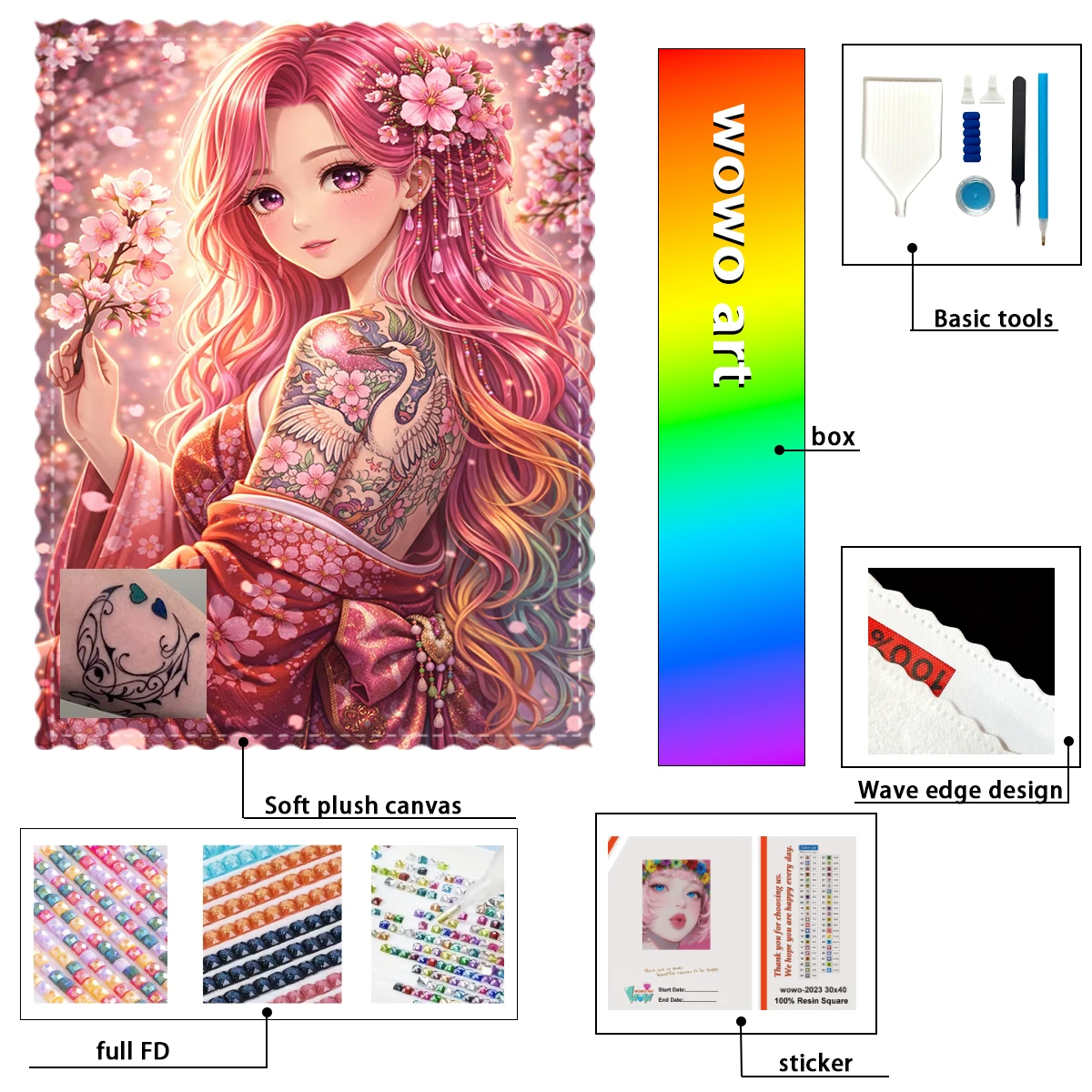 

【Maff Padial DIAMOND ART】La chica de cer Resin Diamond AB Diamond Crystal Diamond Fairy Dust Diamond Painting Rhinestone Artwork