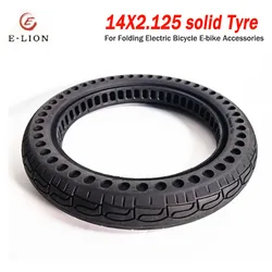 14x2.125 Solid Tyre 14*2.125 Thickened Explosion-proof Tire for Folding Electric Bicycle E-bike Accessories