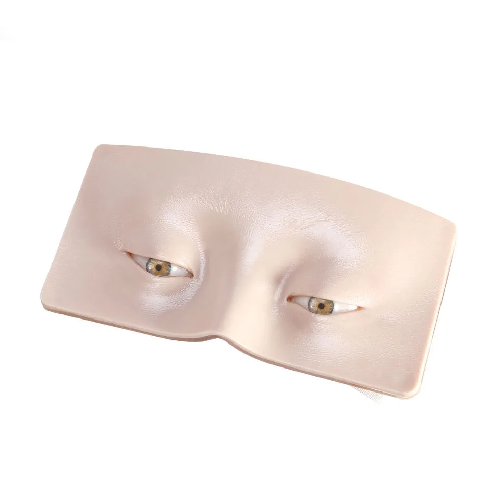 Reusable Silicone Face Eye Makeup Practice Board Eye Shadow Mold Simulation Cosmetic Makeup Training Mask Pad Wholesale