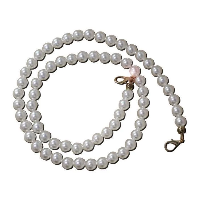 Pearl Chain Shoulder Strap Crossbody Bag Accessory Single Shoulder Bag Belt Handbag Crossbody Strap Women's Fashion Accessories
