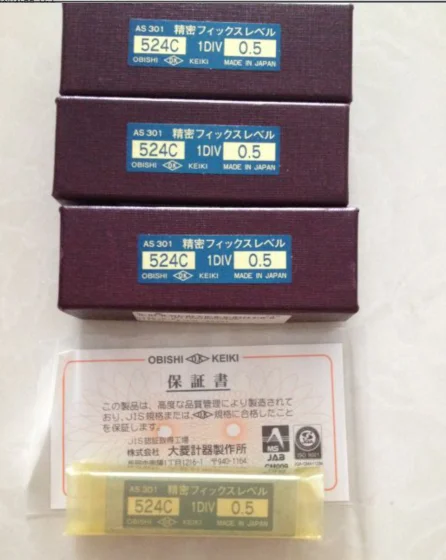 Japan's Daling OBISHI level meter AS301 302 524C precision level ruler 60*0.5mm