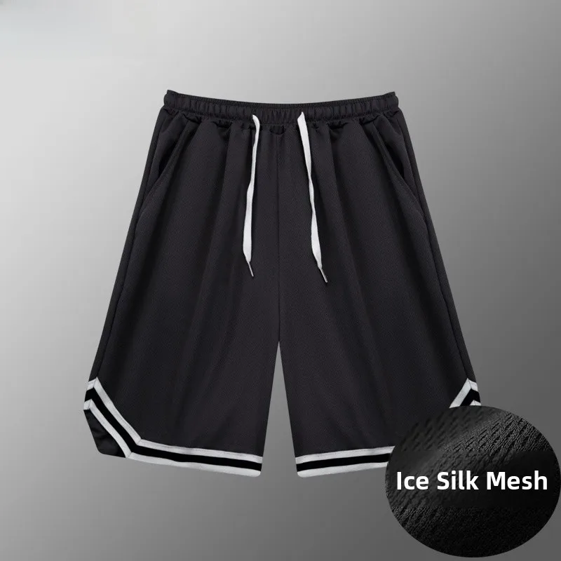 

plus Size Ice Silk Me orts Men's Summer Sports Loose Running Pants Youthful Energy Sle mid Low Waist Straight Leg