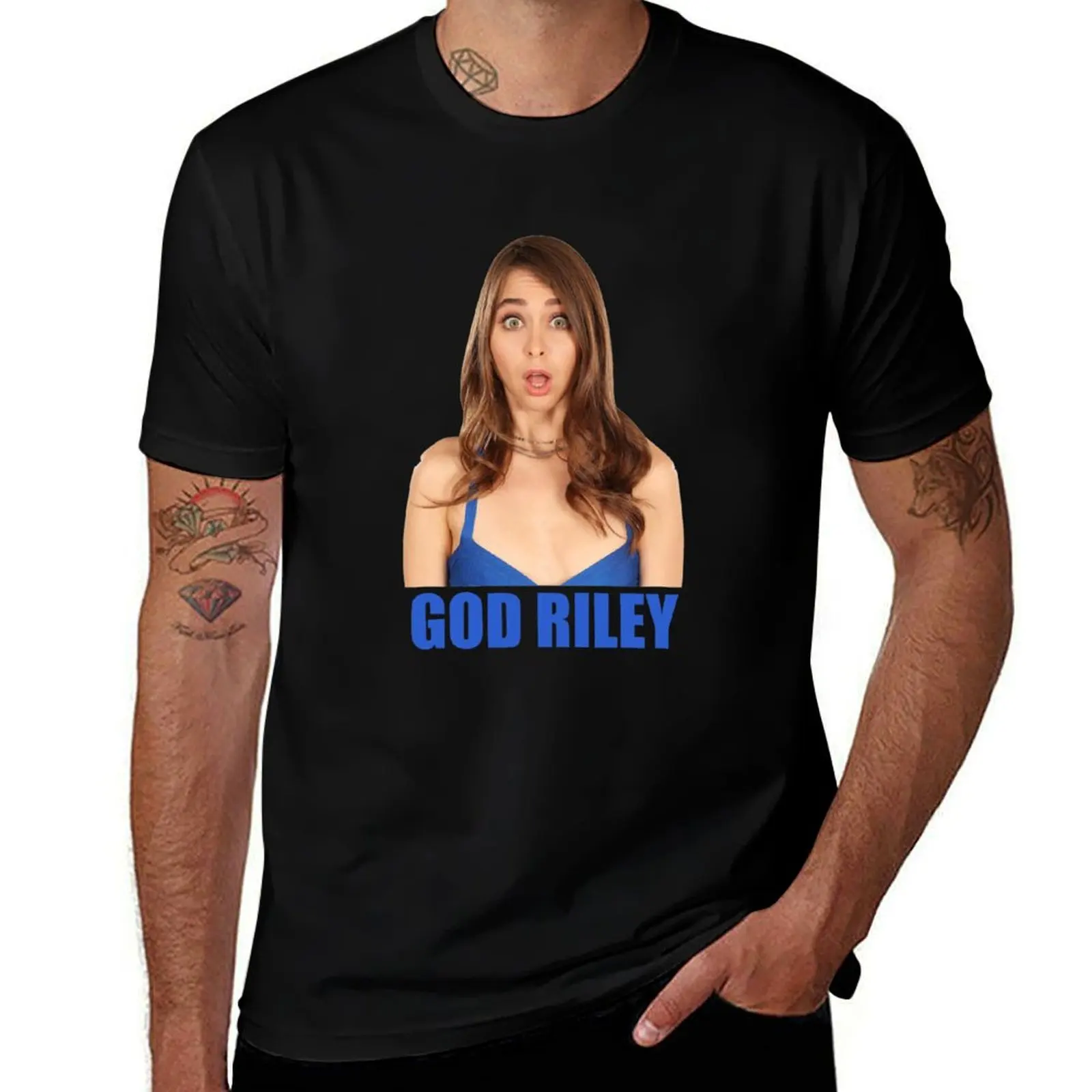 The God Riley T-Shirt Big and Tall Gym T-Shirt