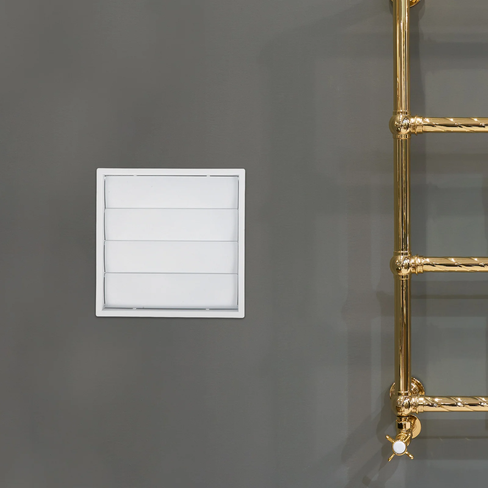 

Rainproof Wind Hood Air Vent Cover White Square Louvered Grille Pipe Cap For Room Exhaust Duct With Ventilation Easy