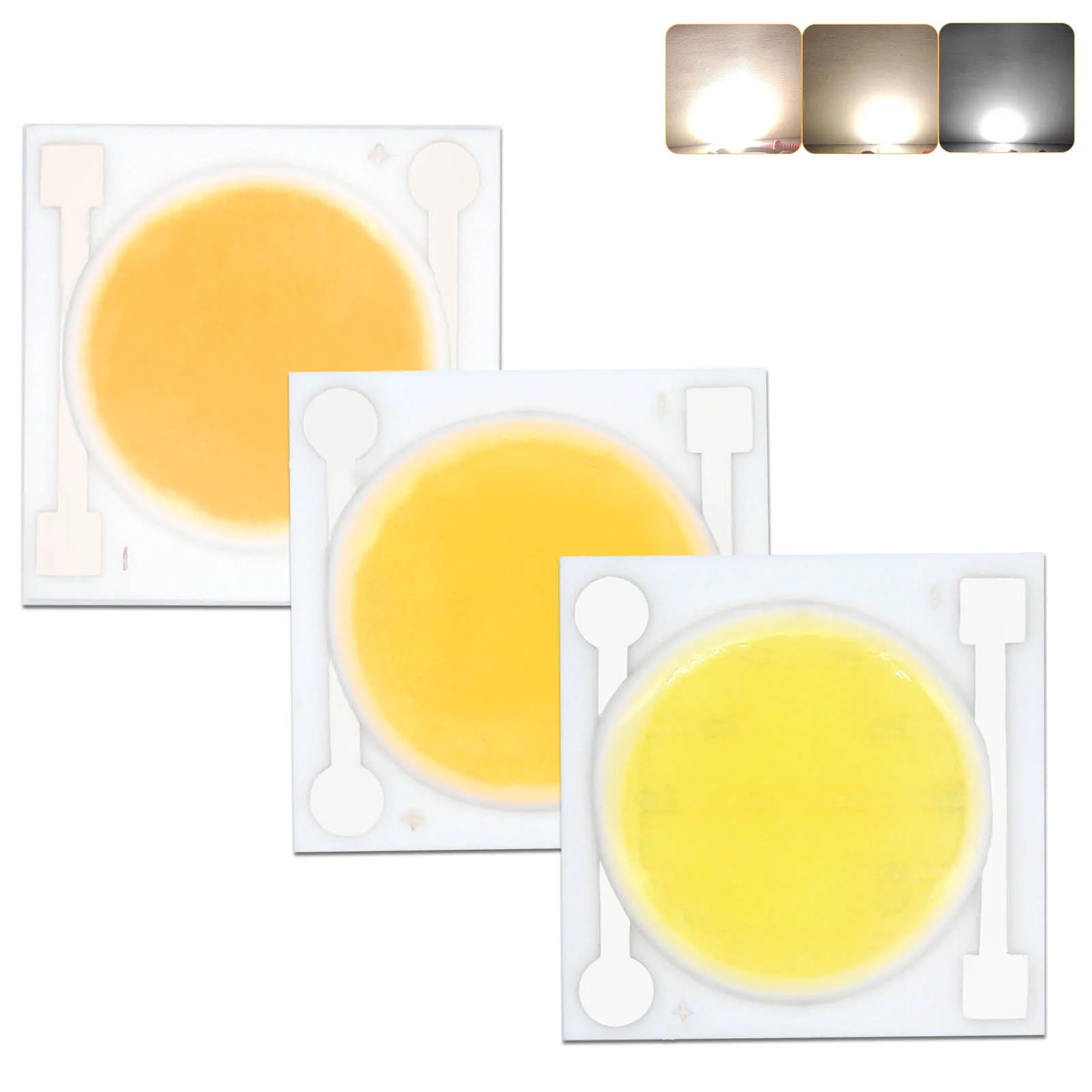 10 pcs High Brightness Ceramics PCB LED COB Chip 5W DC12V  Smart IC Light Lumens LED Chip Beads DIY For LED Spotlight Floodlight