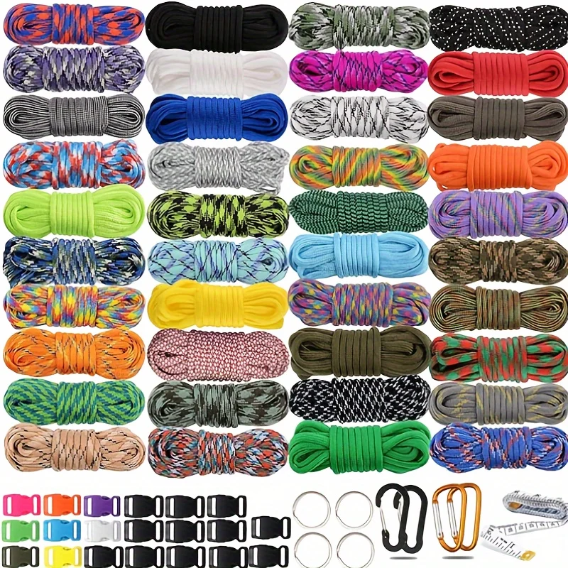30/40 Multi Colored Tent Rope Umbrella Rope Bang Survival Braided Ropes Diy Weaving Accessory Handmade Hobby Projects Great Gift