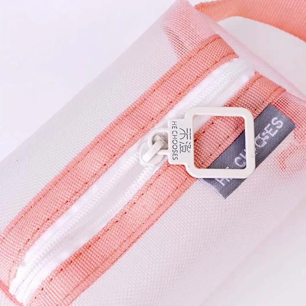 Change Storage Bag Clear Mesh Bag Lipstick Cosmetic Bag Coin Bags Mini Coin Purse Pencil Bag Small Item Bag Fresh Color Card Bag