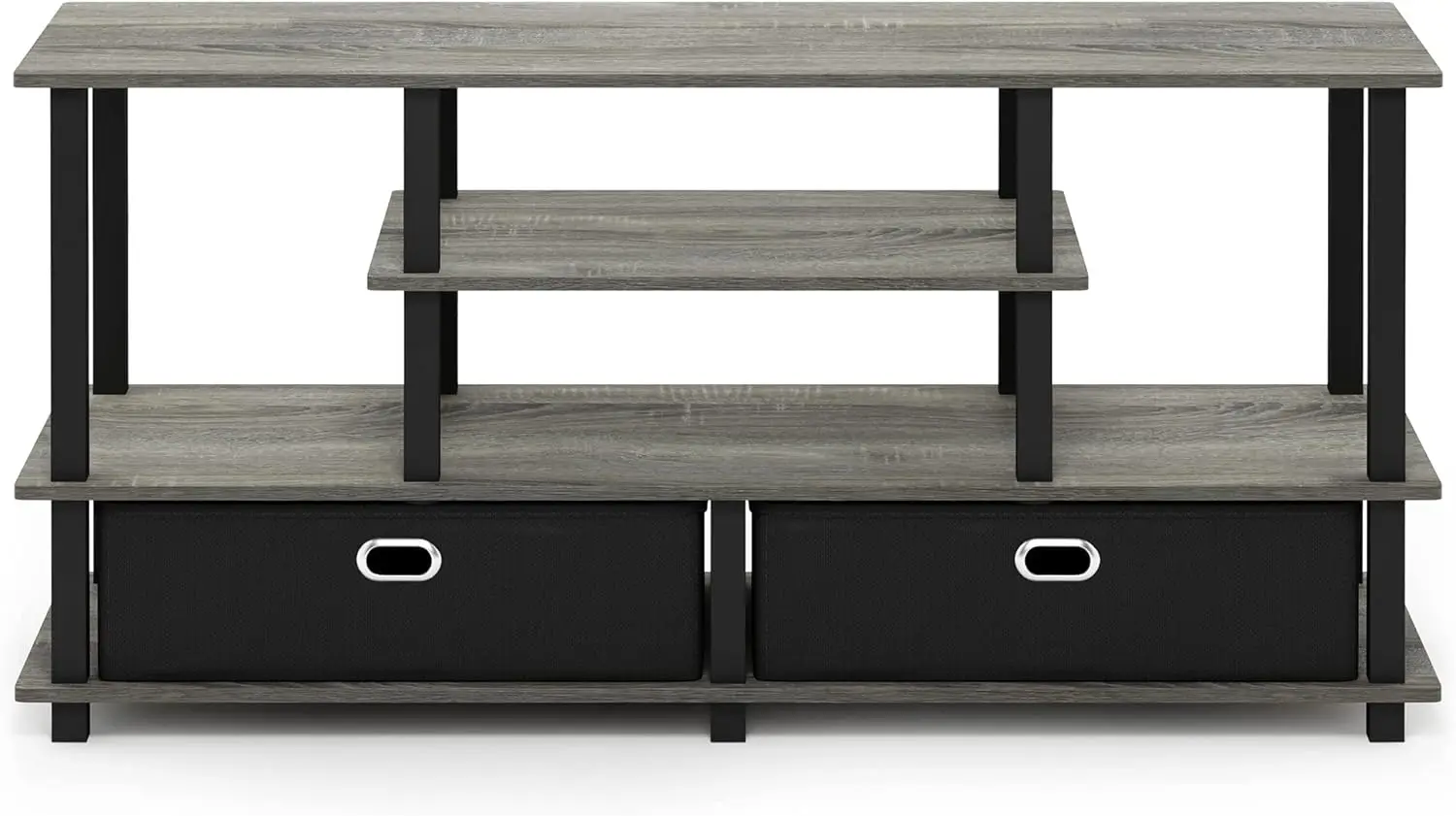 

Large Stand for up to 55-Inch TV, French Oak, 47. 63(W) x 15. 55(H) x 22. 79(D) Inches., Grey/Black