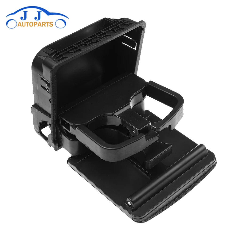 1K0862532 1K0862532C Klappbarer Mittelkonsolen-Getränkehalter hinten für Volkswagen Golf 5 6 Schwarz 1K0862533 – Detail 3