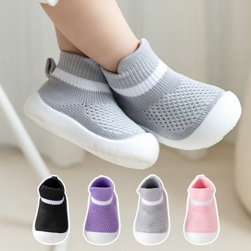 

Toddler Shoes Boy Spring and Autumn Breathable Girls Soft Sole Non-slip 0-3 Years Old Baby Spring and Autumn Anti-kick Shoes