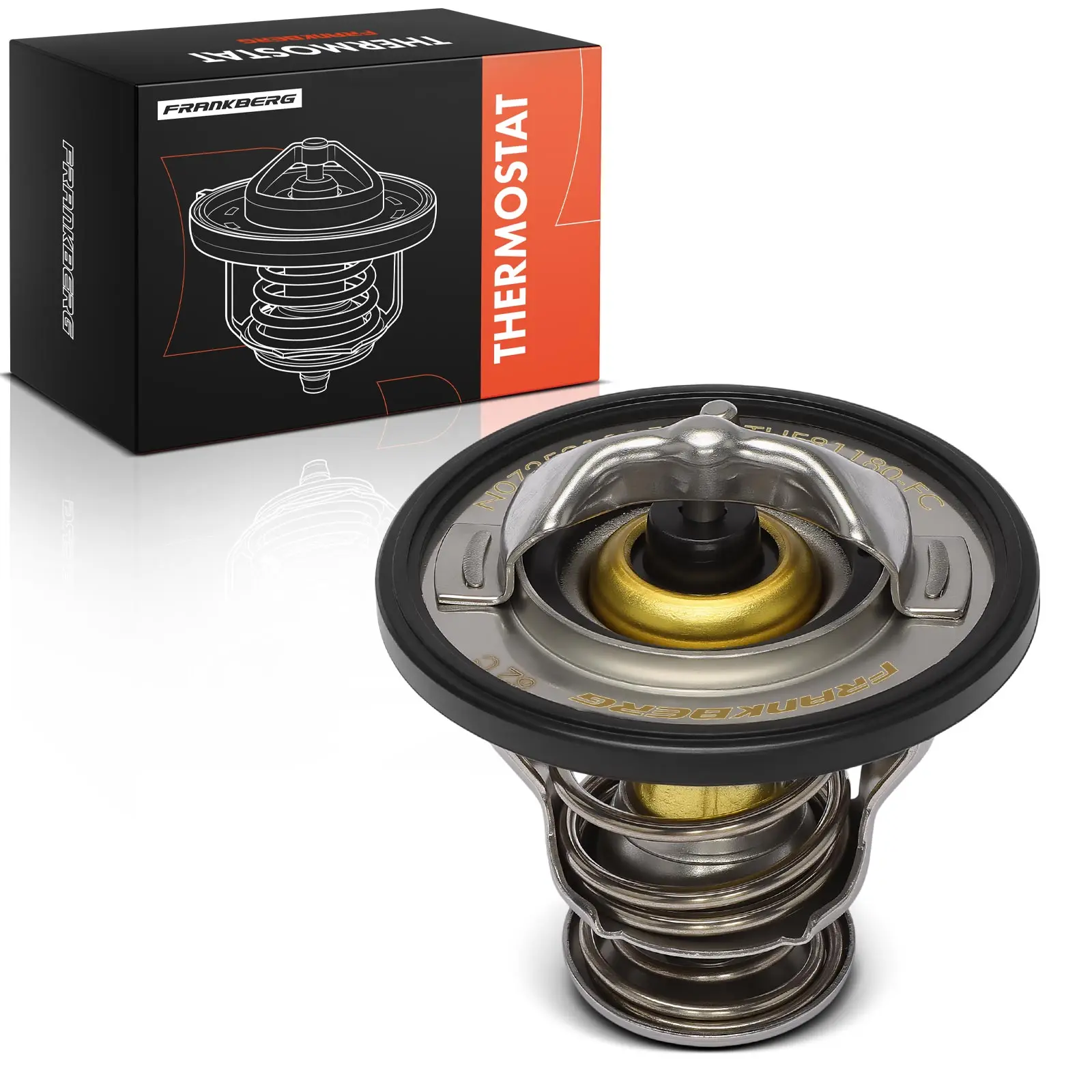 Frankberg 1x Thermostaat Koelvloeistof voor Toyota Auris Corolla Yaris Mitsubishi ASX Colt VI 90916A3002 M0310106 MD337408 2120057 J16