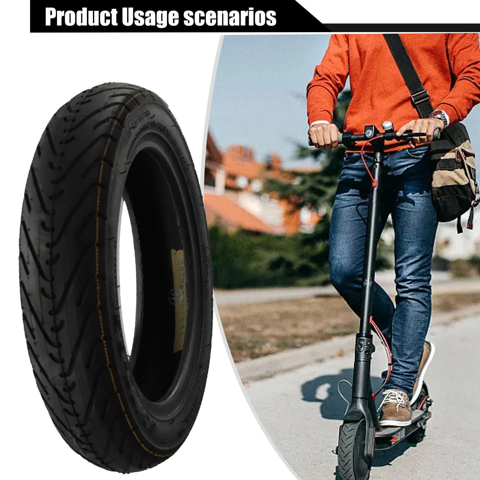 10 Inch 60/70-6.5 Tubeless Tyre For Ninebot Max G30/G30E/G30LP Electric Scooter 245x245x55mm Rubber Repaired Automatically Tyre
