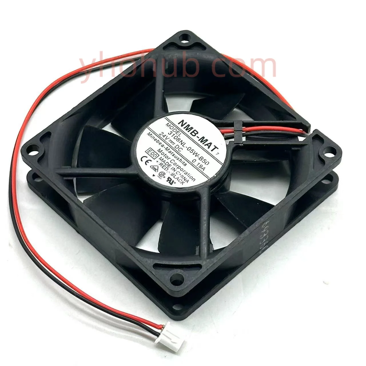 

NMB-MAT 3108NL-05W-B50 E00 DC 24V 0.19A 80x80x20mm 2-Wire Server Cooling Fan