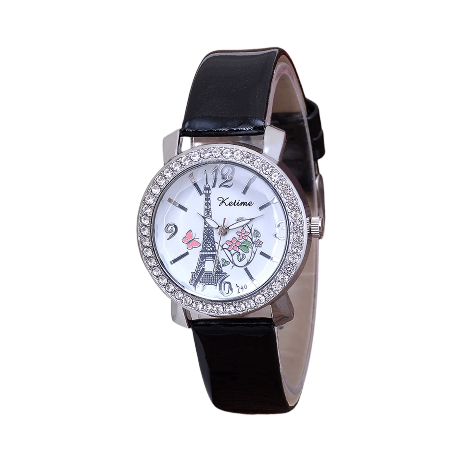 여성용 고급 가죽 시계 방수 스테인리스 스틸 여성용 쿼츠 시계 드레스 우아한 여성 시계 패션 시계