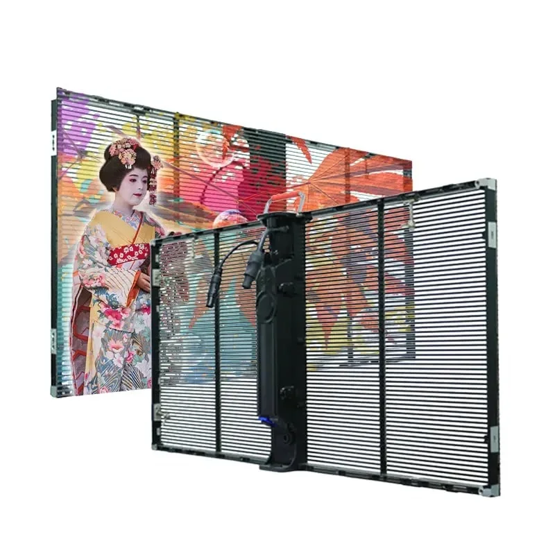 P3.91-7.82 Indoor Transparent LED Display 500X1000 Transparent LED Screen glass wall screen transparent led video wall screen